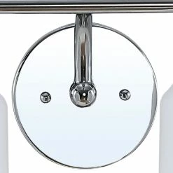 JONATHAN Y Lydia Iron/Frosted Glass Farmhouse Cottage LED Vanity, 4-Light -home bar shop 7c114f640f614649 8381 w800 h800 b0 p0