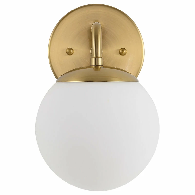 JONATHAN Y Louis Globe Metal/Frosted Glass Modern LED Vanity, 1-Light 8 JONATHAN Y Louis Globe Metal/Frosted Glass Modern LED Vanity, 1-Light - Image 8