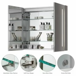 Altair Catola 36" Clear Glass Surface-Mount/Recessed LED Mirror Medicine Cabinet 24 Altair Catola 36" Clear Glass Surface-Mount/Recessed LED Mirror Medicine Cabinet -home bar shop 7d9144d202c4e418 8079 w800 h800 b1 p0