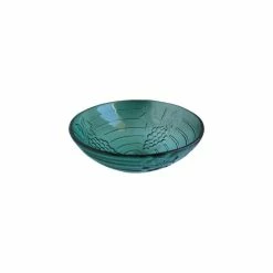 Fine Crafts & Imports Above Counter Glass Vessel Basin - Emerald Grapes