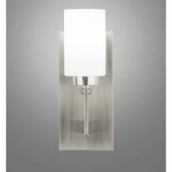 Linea Di Liara Brio Wall Sconce WithFrosted Glass Shade, Brushed Nickel -home bar shop 7db1bf8d0716afb6 4797 w800 h800 b0 p0