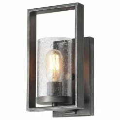 LNC Lighting LNC 1-Light Glass Wall Sconces Bathroom Rustic Vanity Light