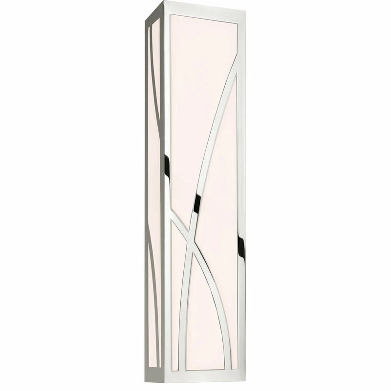 SONNEMAN – A Way Of Light Haiku LED Vanity Light With White Glass, Polished Nickel, 24" 1 SONNEMAN – A Way Of Light Haiku LED Vanity Light With White Glass, Polished Nickel, 24"