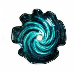 Eden Bath - Vessel Sinks Modern Carribean Wave Freeform Tempered Glass Vessel Sink For Bathroom 17" -home bar shop 7f51d9750048f272 3619 w800 h800 b1 p0