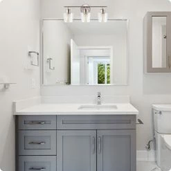 Kira Home Serena 23" Chic / Bathroom Light, Wine Glass Shades, Brushed Nickel -home bar shop 80a15b94034927ca 8436 w800 h800 b0 p0