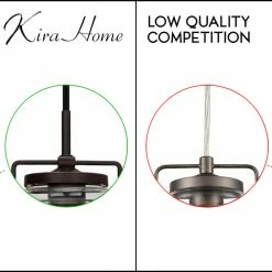 Kira Home Wyer 8" / Farmhouse Pendant Light, Glass Cylinder Shade, Dimmable -home bar shop 8131ef3d00c3d6aa 8428 w800 h800 b0 p0