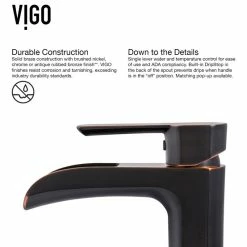VIGO Rectangular Russet Glass Vessel Bathroom Sink Set Niko Vessel Faucet -home bar shop 85e12c250f5a15c3 3365 w800 h800 b1 p0