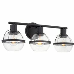 Kira Home Myles 23" Farmhouse / Bathroom Light, Glass Globe Shade