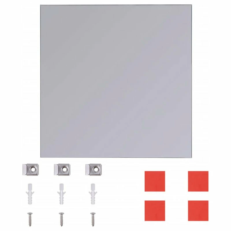 Vida XL International B.V. VidaXL 8x Frameless Mirror Tiles Glass Wall Mirror Home Decor Bathroom Bedroom 4 Vida XL International B.V. VidaXL 8x Frameless Mirror Tiles Glass Wall Mirror Home Decor Bathroom Bedroom - Image 4