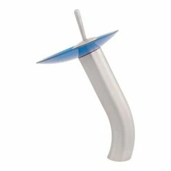 Decor Love Above Counter Bathroom Sink, Unique Glass Bowl & Waterfall Faucet, Blue 9 Decor Love Above Counter Bathroom Sink, Unique Glass Bowl & Waterfall Faucet, Blue -home bar shop 8811a6df00356480 1364 w800 h800 b1 p0