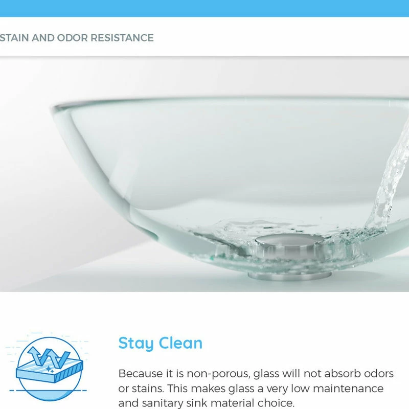 MR Direct Sinks And Faucets 601 Colored Glass Vessel Sink, Turquoise, Sink Only, No Additional Accessories 5 MR Direct Sinks And Faucets 601 Colored Glass Vessel Sink, Turquoise, Sink Only, No Additional Accessories - Image 5
