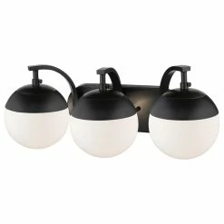 Golden Lighting Dixon 3-Light Bath Vanity, Black, Opal Glass And Black Cap 6 Golden Lighting Dixon 3-Light Bath Vanity, Black, Opal Glass And Black Cap -home bar shop 8c41755a01730dcf 8929 w800 h800 b1 p0