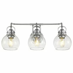 JONATHAN Y Shirley Metal, Bubbled Glass Vanity Light, Chrome, 3-Light -home bar shop 8d1165fb037e517c 6050 w800 h800 b1 p0