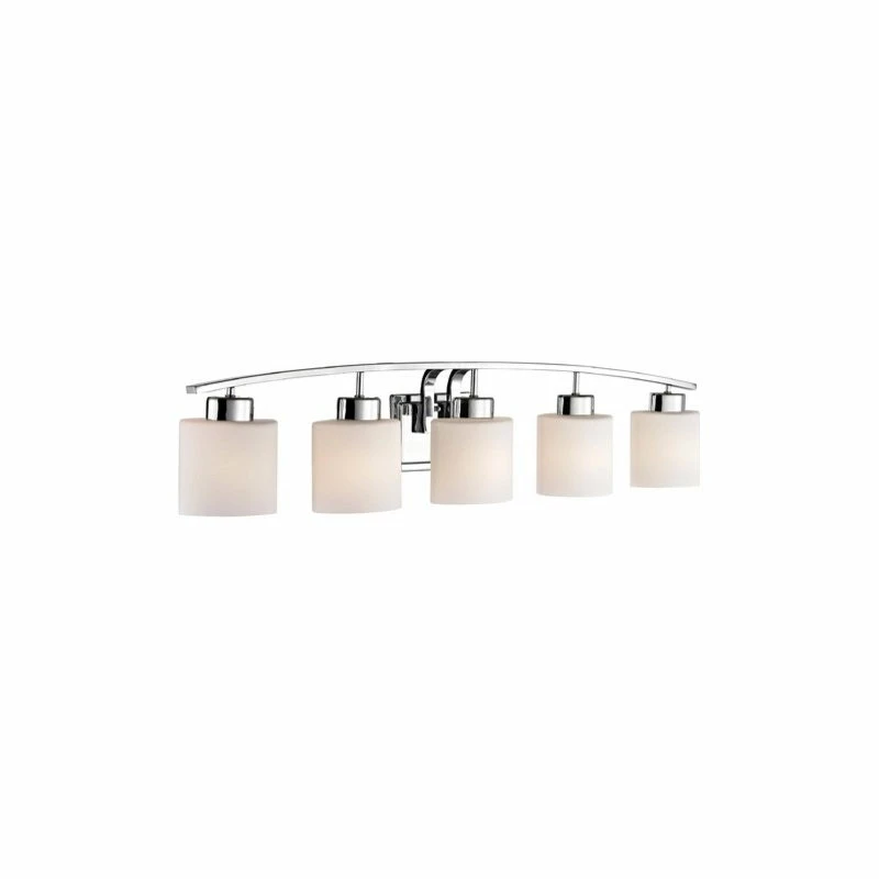 Destination Lighting Bathroom Wall Light With White Oval Glass - Five Lights 2 Destination Lighting Bathroom Wall Light With White Oval Glass - Five Lights - Image 2