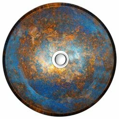 ANZZI Stellar Series Deco-Glass Vessel Sink In Emerald Burst, Stellar Burst -home bar shop 8e1128a603347045 9718 w800 h800 b1 p0