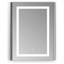 Altair Bojano 24" Clear Glass Surface-Mount/Recessed LED Mirror Medicine Cabinet