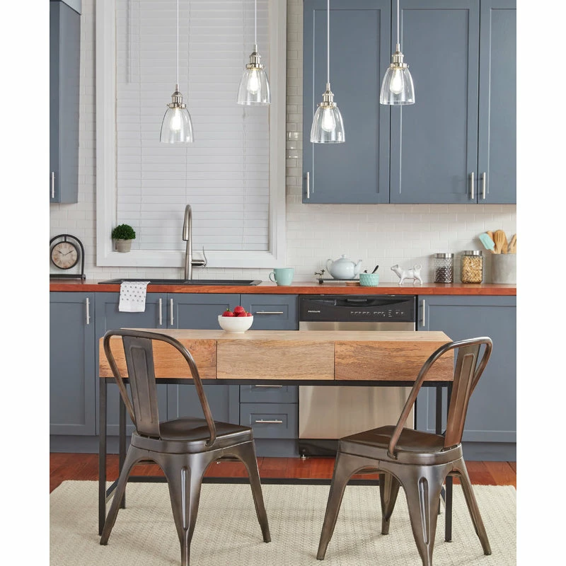 Linea Di Liara Fiorentino Industrial Pendant Lamp, Glass Shade, Brushed Nickel, Fixture Only 2 Linea Di Liara Fiorentino Industrial Pendant Lamp, Glass Shade, Brushed Nickel, Fixture Only - Image 2