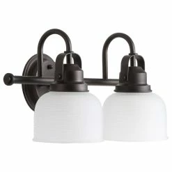 JONATHAN Y Virginia 1-light Metal/Glass LED Vanity Light, Oil Rubbed Bronze, 2-Light -home bar shop 8f31d8eb037e5420 9380 w800 h800 b1 p0