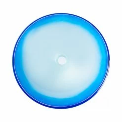 Eden Bath - Vessel Sinks Blue Cloud Frosted Round Glass Vessel Sink For Bathroom, 16.375 Inch -home bar shop 8f71120b006c91e0 5063 w800 h800 b1 p0