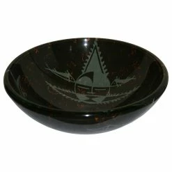 Legion Furniture Black Design Tempered Glass Vessel Sink