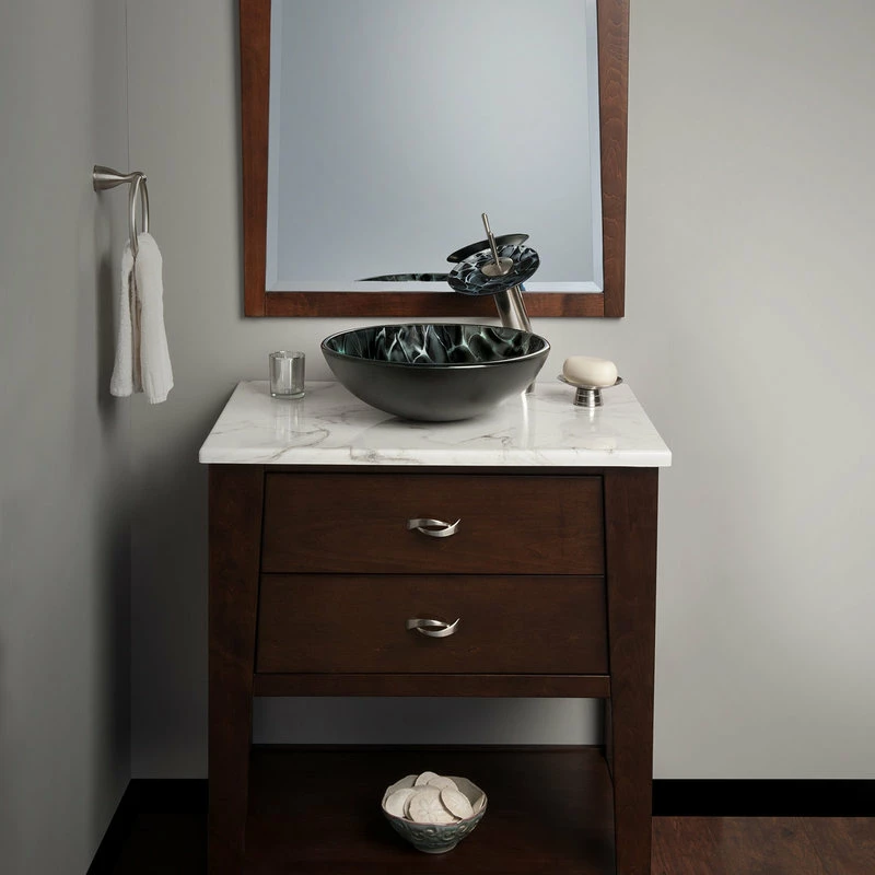 Novatto Tartaruga Glass Vessel Sink 5 Novatto Tartaruga Glass Vessel Sink - Image 5