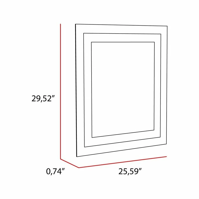 Tuhome Furniture TuHome Mirrored Modern Glass Torino Mirror 5 Tuhome Furniture TuHome Mirrored Modern Glass Torino Mirror - Image 5