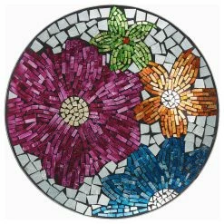 Alpine Corporation 18" Floral Metallic Mosaic Glass Birdbath With Metal Stand 13 Alpine Corporation 18" Floral Metallic Mosaic Glass Birdbath With Metal Stand -home bar shop 9241791000b7f177 3610 w800 h800 b1 p0