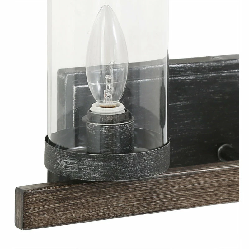 LALUZ Farmhouse 2-Light Glass Wall Lamp Antique Finishing 8 LALUZ Farmhouse 2-Light Glass Wall Lamp Antique Finishing - Image 8