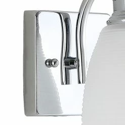 JONATHAN Y Beverly Metal/Glass Contemporary Modern LED Vanity Light, 1-Light -home bar shop 94b19c940fda43f6 8222 w800 h800 b0 p0