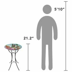 Versanora Bird Bath Outdoor Garden Fusion Glass -home bar shop 9611ea910111edb5 4042 w800 h800 b1 p0