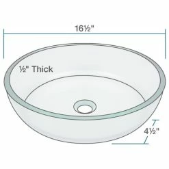 Rene R5-5024 Clear Glass Vessel Bathroom Sink, R9-7001 Faucet, Antique Bronze, Brushe -home bar shop 967123910c891961 1341 w800 h800 b1 p0