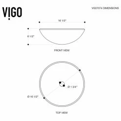 VIGO Crystalline Glass Vessel Sink And Duris Vessel Faucet -home bar shop 969145690e9eda11 2913 w800 h800 b1 p0