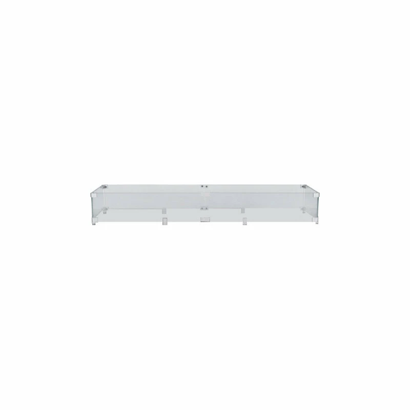 Pyromania Inc. 45"x15" Glass Wind Guard For Rectangular Fire Tables 1 Pyromania Inc. 45"x15" Glass Wind Guard For Rectangular Fire Tables