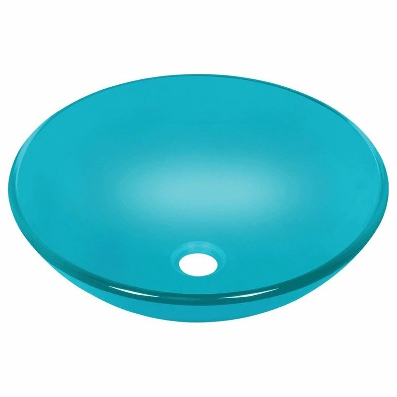 MR Direct Sinks And Faucets 601 Colored Glass Vessel Sink, Turquoise, Sink Only, No Additional Accessories 1 MR Direct Sinks And Faucets 601 Colored Glass Vessel Sink, Turquoise, Sink Only, No Additional Accessories