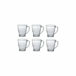 Duralex USA Duralex Cosy Clear Glass Mug 35 Ml, Set Of 6 -home bar shop 9861c11905edec43 9037 w800 h800 b1 p0