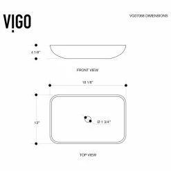 VIGO Rectangular Turquoise Water Glass Vessel Bathroom Sink -home bar shop 9911a039002a62e8 9130 w800 h800 b1 p0