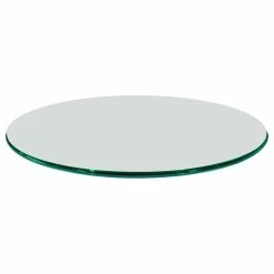 Fab Glass And Mirror 42 Round Glass Table Top, 1/2 Thick, Ogee Tempered