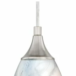 Vaxcel Milano Mini Pendant With Art Glass, Satin Nickel, Marble Swirl Glass -home bar shop 994103300fcaab07 6880 w800 h800 b1 p0