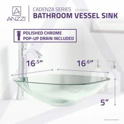 ANZZI Cadenza Series Deco-Glass Vessel Sink -home bar shop 99813d4b0c3fc11e 6877 w800 h800 b0 p0