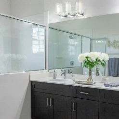 EGLO USA 3x60W Vanity Wall Light With Chrome Finish And Clear And White Glass 8 EGLO USA 3x60W Vanity Wall Light With Chrome Finish And Clear And White Glass -home bar shop 99b1badd03c84770 0145 w800 h800 b0 p0