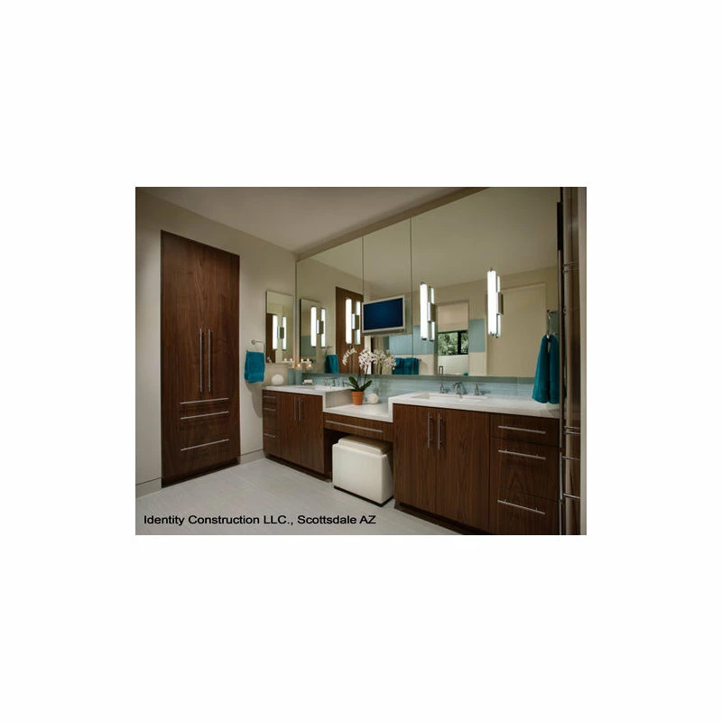 Minka Aire Tube Bath, Brushed Nickel With Etched Opal Glass 2 Minka Aire Tube Bath, Brushed Nickel With Etched Opal Glass - Image 2