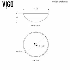 VIGO Glass Vessel Bathroom Sink, Oceania -home bar shop 9c21a3d10e9ed8cd 9067 w800 h800 b1 p0