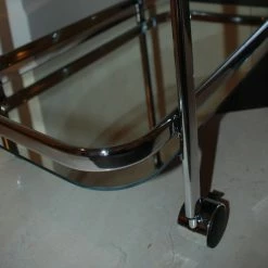 WHI Metal And Glass 2-Tier Trolley, Chrome 11 WHI Metal And Glass 2-Tier Trolley, Chrome -home bar shop 9ed12504003cfd27 0697 w800 h800 b0 p0