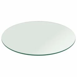 Fab Glass And Mirror Glass Table Top: 32 Inch Round 1/2 Inch Thick Flat Polish Tempered