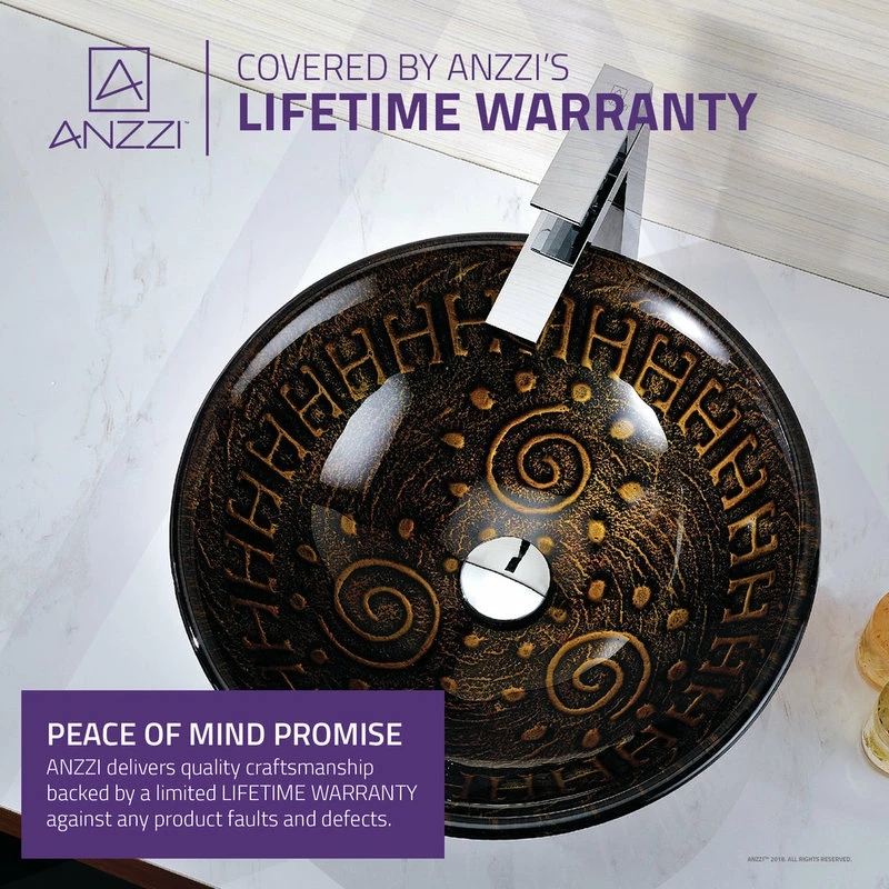 ANZZI Opus Series Deco-Glass Vessel Sink 4 ANZZI Opus Series Deco-Glass Vessel Sink - Image 4