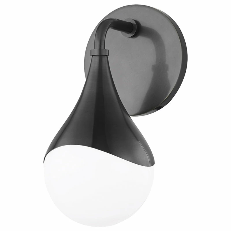 Hudson Valley Lighting Ariana 1-Light LED Bath Bracket, Old Bronze, Opal Glossy Glass 1 Hudson Valley Lighting Ariana 1-Light LED Bath Bracket, Old Bronze, Opal Glossy Glass