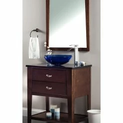 Novatto Blu Glass Vessel Sink -home bar shop a1815d660953bfb5 9061 w800 h800 b0 p0