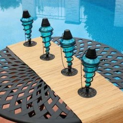 Sunnydaze Decor Sunnydaze Glass Outdoor Tabletop Torches, Fiberglass Wicks, Set Of 8, Blue 7 Sunnydaze Decor Sunnydaze Glass Outdoor Tabletop Torches, Fiberglass Wicks, Set Of 8, Blue -home bar shop a191bee10f3d6038 5804 w800 h800 b0 p0