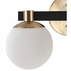 JONATHAN Y Modernist Globe Metal/Frosted Glass LED Vanity, 3-Light -home bar shop a1c1b84a0fda4416 8231 w800 h800 b1 p0