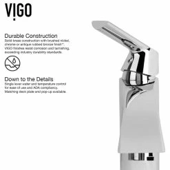 VIGO Gray Onyx Glass Vessel Sink And Linus Faucet Set, A Chrome Finish -home bar shop a2d10d350f5a1bd7 0056 w800 h800 b1 p0
